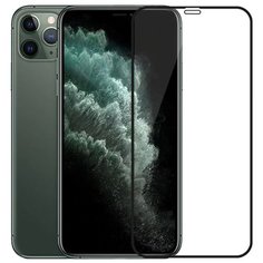 Полноэкранное защитное стекло для телефона Apple iPhone 11 Pro Max и iPhone XS Max / Ударопрочное стекло на смартфон Эпл Айфон 11 Про Макс и Айфон ХС Макс / Закаленное стекло с олеофобным покрытием на весь экран / Full Glue Premium Glass от 3D до 21D Pastila