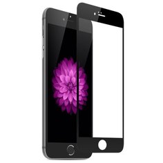Полноэкранное защитное стекло для телефона Apple iPhone 6 и iPhone 6S / Ударопрочное стекло на смартфон Эпл Айфон 6 и Айфон 6С / Закаленное стекло с олеофобным покрытием на весь экран / Full Glue Premium Glass от 3D до 21D (Черный) Pastila