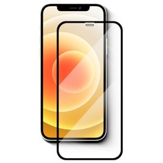 Полноэкранное защитное стекло для телефона Apple iPhone 12 Mini / Ударопрочное стекло на смартфон Эпл Айфон 12 Мини / Закаленное стекло с олеофобным покрытием на весь экран / Full Glue Premium Glass от 3D до 21D Pastila