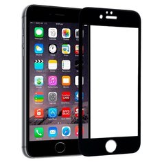 Полноэкранное защитное стекло для телефона Apple iPhone 6 Plus и iPhone 6S Plus / Ударопрочное стекло на смартфон Эпл Айфон 6 Плюс и Айфон 6С Плюс / Закаленное стекло с олеофобным покрытием на весь экран / Full Glue Premium Glass от 3D до 21D (Черный) Pastila
