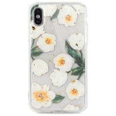 Чехол для Apple iPhone X и iPhone XS Spotty shine силикон+гель (Тюльпаны) Pastila