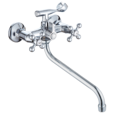 Смеситель для ванны EKKO E26019-2 длинный излив ЕККО