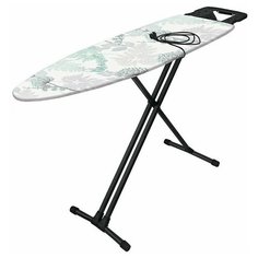 Гладильная доска InHome IN10M моноблок (1220х400 мм), подставка для утюга, удлинитель, принт "С папоротником"