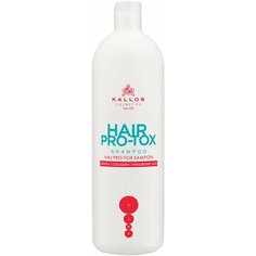 Kallos шампунь Hair Pro-Tox с кератином, коллагеном и гиалуроновой кислотой, 1 л