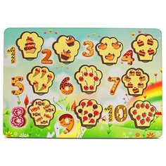 Развивающие игрушки Рамка-вкладыш Сладкие цифры Мастер игрушек