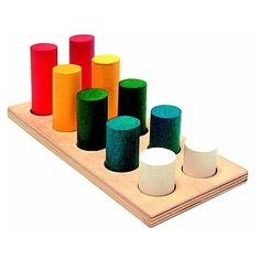 RNToys Игрушка развивающая для малышей Цилиндры - втыкалки (2 ряда) Д-061