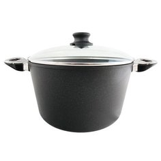 Кастрюля Baf со стеклянной крышкой на индукционную плиту 28 см