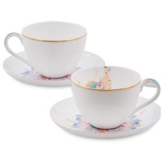 JK- 95 Чайный набор на 2 перс. Песня Мотылька (Canzone Falena Pavone)