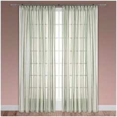 БРУКЛИН зел Тюль на шт.ленте 300х260, 1пр., плстр. Daily by T