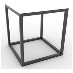 Журнальный столик Letty loft 40x40x44 см белый ГРОСТАТ