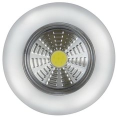 Фонарь-подсветка сд Pushlight металлик, COB 3 Вт, бат. 3xAAA, Ritter REV