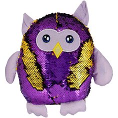 Мягкая игрушка ABtoys Сова с пайетками 20 см