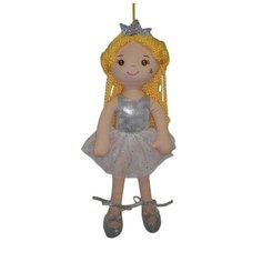 Мягкая игрушка ABtoys Кукла Принцесса в белом платье 38 см