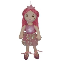 Мягкая игрушка ABtoys Кукла Принцесса в розовом платье 38 см