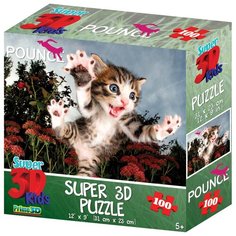 Пазл Prime 3D Пушистый охотник (13568), 100 дет.