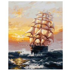 Белоснежка Картина по номерам "Под парусами" 40х50 см (010-AB)