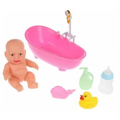 Пупс Shantou Gepai с аксессуарами, 25 см, LD8511F-9B