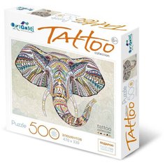 Набор пазлов Origami Tattoo Слон (05370)