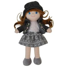 Мягкая игрушка ABtoys Кукла в серой шапочке и фетровом костюме 36 см