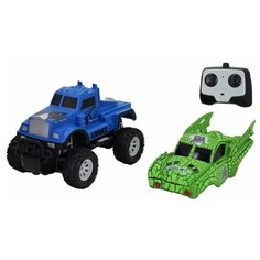 Внедорожник Пламенный мотор Бигфут 2 в 1 (870502/870503) 20 см синий/зеленый