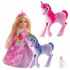 Кукла Barbie Dreamtopia Челси с маленькими единорожками, GJK17