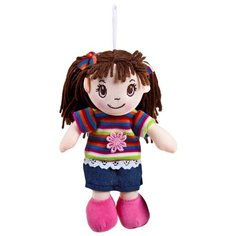 Мягкая игрушка ABtoys Кукла в платье в полоску 20 см