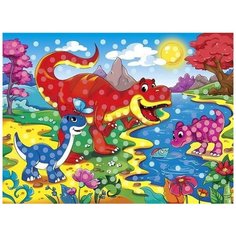 Рыжий кот Мозаика гелевая Друзья динозавры (М-8343)