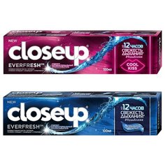 Набор зубных паст CloseUp Everfresh Взрывной ментол, 100 мл + Cool Kiss, 100 мл