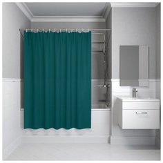 Штора для ванной IDDIS P35PV11i11 180х180 зеленый