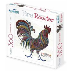 Пазл Origami Fire Rooster Узорный петух (02633), 360 дет.