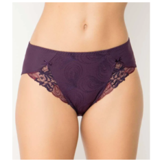 Empreinte Трусы слипы Tosca средней посадки с вышитыми вставками, размер 50, фиолетовый