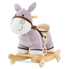 Каталка-толокар Наша игрушка Ослик (WJ-862) фиолетовый
