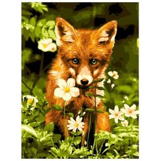 LORI Раскраска по номерам Лисичка 28.5x38 см
