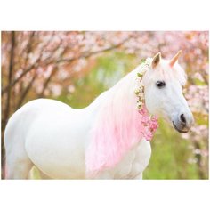 Рыжий кот Картина по номерам Белоснежный единорог, 22x30 см (HS291)