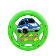 Развивающая игрушка Junfa toys Руль 3320j/WB-A3925, зеленый