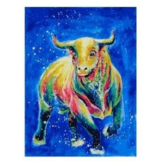 Белоснежка Картина по номерам "Космический бык" 30х40 см (366-AS)