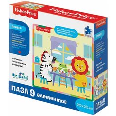 Пазл Fisher Price "Завтрак", 9 элементов, 220х220 мм, ORIGAMI, 04652