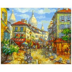 Белоснежка Картина по номерам "Париж. Монмантр." 40х50 см (262-AB)