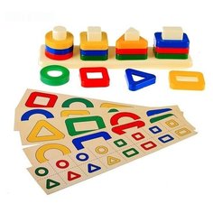 Пирамидка-сортер Аэлита Цветные столбики