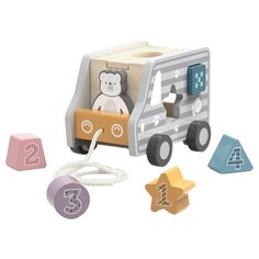 Каталка-игрушка Viga Машинка (44041) серый