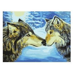Остров сокровищ картина по номерам Волки 40х50 см (662479)