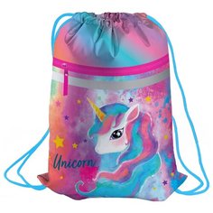 Berlingo Мешок для обуви Bright Unicorn (MS09343) голубой/розовый