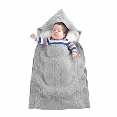 Конверт вязанный Ups Pups U14-07 велсофт (серый)