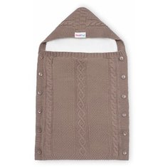 Конверт вязанный Ups Pups U14-07 велсофт (коричневый)