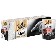 Влажный корм для кошек Sheba Mini, с говядиной 33 шт. х 50 г (мини-филе)
