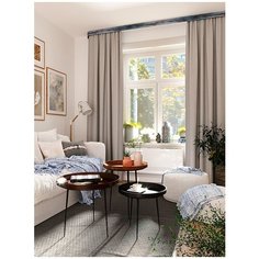 Портьера LEGRAND Блэкаут 200*260 светло-серый