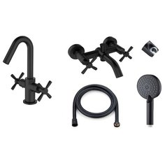 Orange Mia M34-311b душевой набор, черный матовый