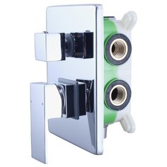 Смеситель встраиваемый подключение на 3 выхода в монтажном боксе Swedbe Platta 5520