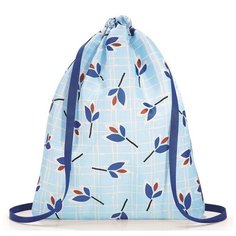 Рюкзак складной Mini maxi sacpack leaves blue Reisenthel AU4064