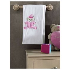 Плед флисовый "Teddy Boo", 100% полиэстер, размер 80*120 см (pink) Kidboo